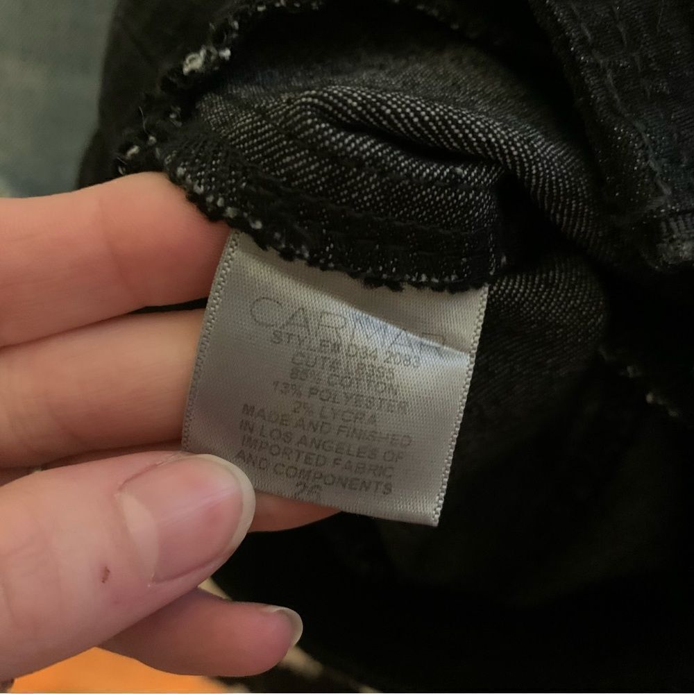 CARMAR Black Denim Skirt Size 26 - Picture 3 of 5